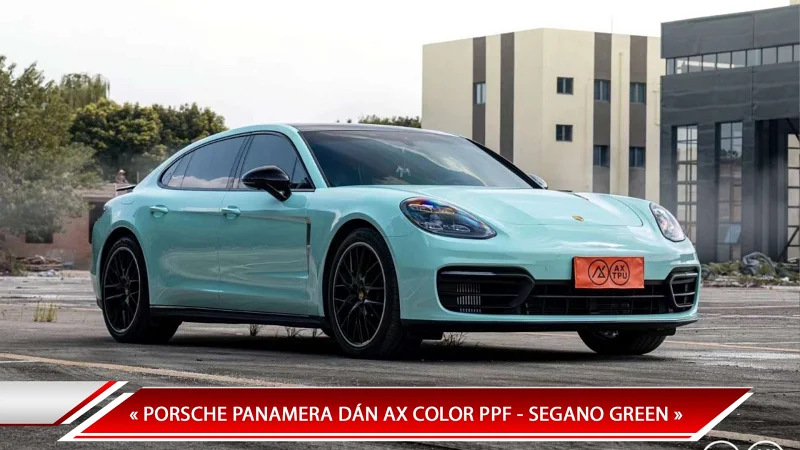 PORSCHE PANAMERA DÁN AX COLOR PPF - SEGANO GREEN 
