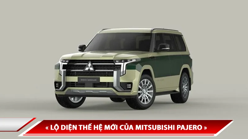 Lộ diện thế hệ mới của Mitsubishi Pajero - ngoại hình vuông vức cực hút mắt