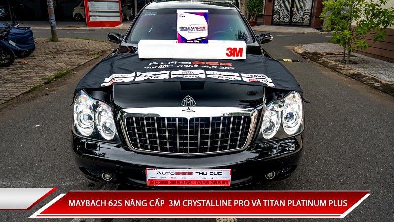 MAYBACH 62S NÂNG CẤP COMBO GÓI 3M CRYSTALLINE PRO VÀ BI LASER TITAN PLATINUM PLUS CỰC CHẤT