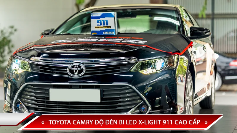Toyota Camry độ đèn bi LED X-Light 911 cao cấp