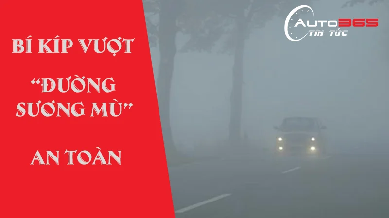 BÍ KÍP VƯỢT ĐƯỜNG  SƯƠNG MÙ AN TOÀN KHI ĐI Ô TÔ