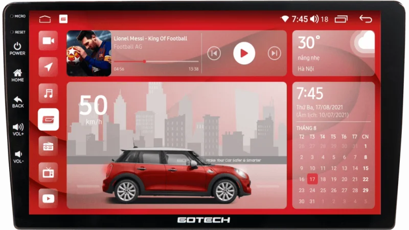 BẢNG GIÁ MÀN HÌNH Ô TÔ GOTECH MỚI NHẤT 2023