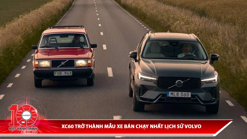 CX60 trở thành mẫu xe bán chạy nhất lịch sử Volvo