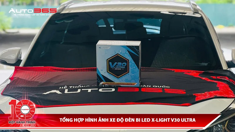 Tổng hợp hình ảnh xe độ đèn Bi LED X-Light V30 Ultra