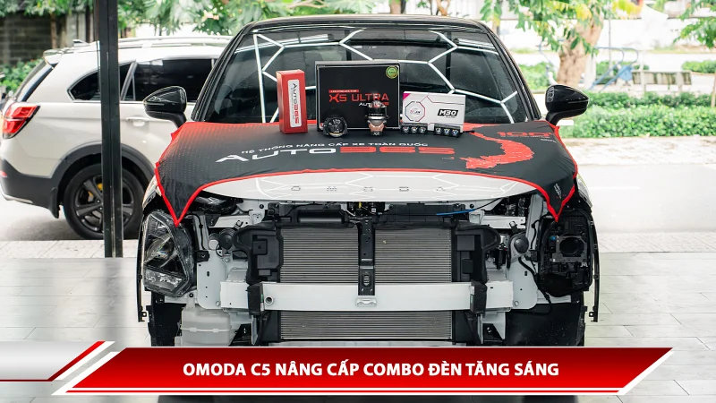 Omoda C5 nâng cấp combo đèn tăng sáng