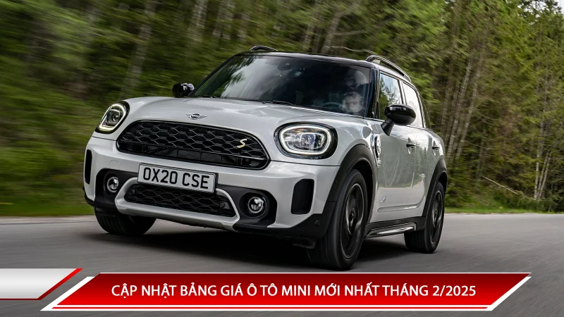 CẬP NHẬT BẢNG GIÁ Ô TÔ MINI MỚI NHẤT THÁNG 2/2025