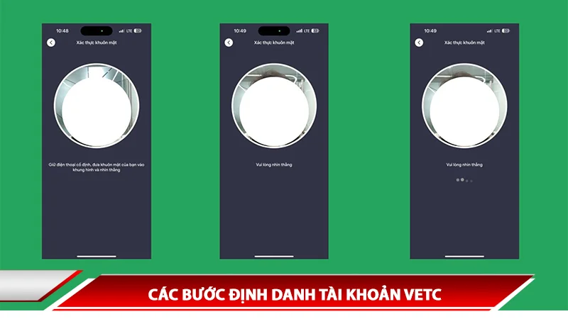 Các bước định danh tài khoản VETC