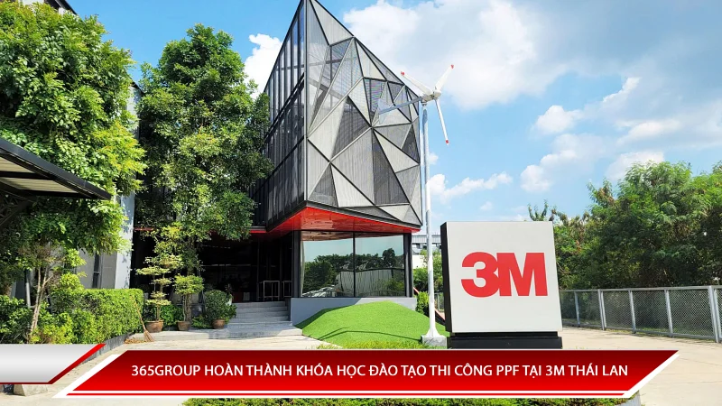 365 Group hoàn thành khóa học đào tạo thi công PPF tại 3M Thái Lan