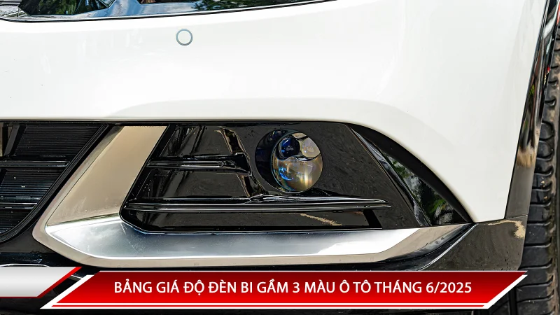 Bảng giá độ đèn bi gầm 3 nhiệt màu tháng 6/2025