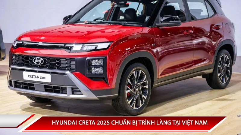 Hyundai Creta 2025 chuẩn bị trình làng tại Việt Nam