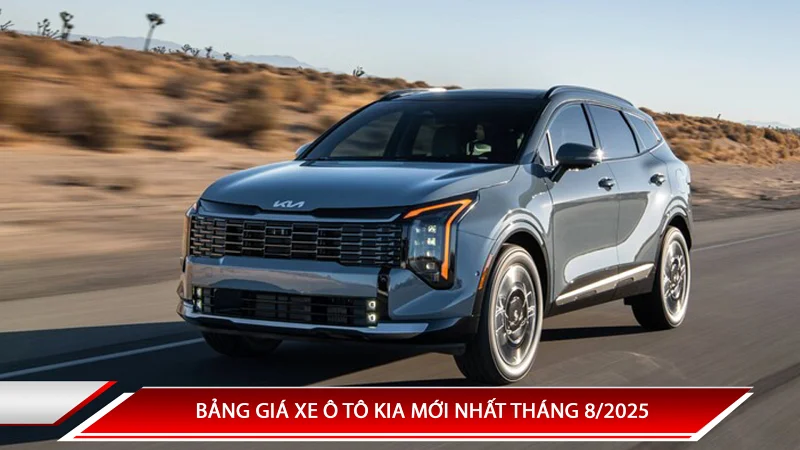 Bảng giá xe ô tô KIA mới nhất tháng 8/2025