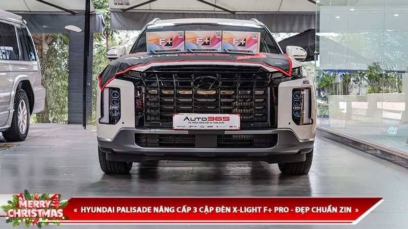 HYUNDAI PALISADE NÂNG CẤP 3 CẶP ĐÈN X-LIGHT F+ PRO - ĐẸP CHUẨN ZIN
