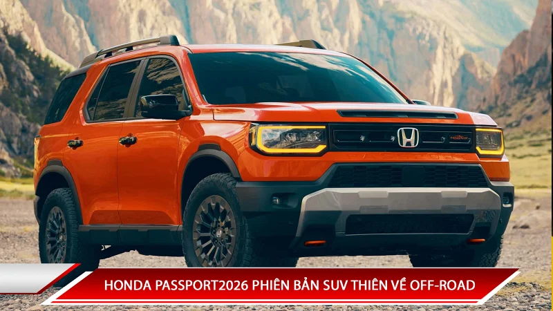 Honda Passport 2026 phiên bản SUV thiên về off-road