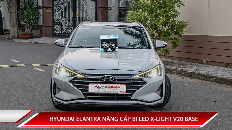 HYUNDAI ELANTRA NÂNG CẤP BI LED X-LIGHT V20 BASE