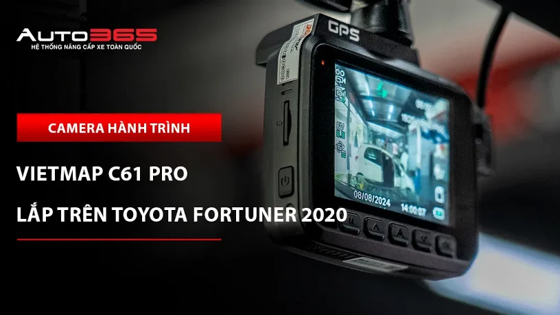 Toyota Fortuner 2020 2.7V 4x4 AT lắp camera hành trình Vietmap C61 Pro tại Auto365