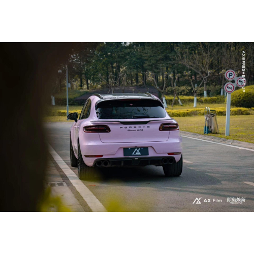 AX WRAP FILM ULTRA GLOSS BEGONIA PINK – HỒNG THU HẢI ĐƯỜNG SIÊU BÓNG PORSCHE MACAN GTS