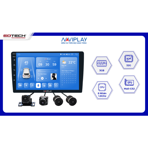 MÀN HÌNH ANDROID Ô TÔ NAVIPLAY N360