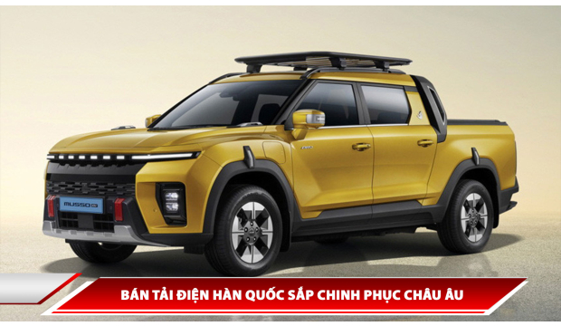 Bán tải điện Hàn Quốc sắp chinh phục Châu Âu