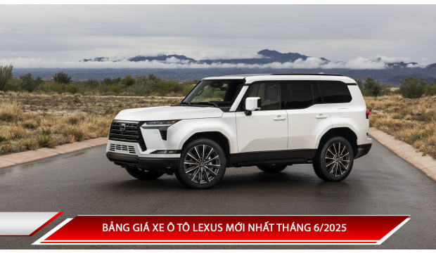 Bảng giá xe ô tô Lexus mới nhất tháng 6/2025