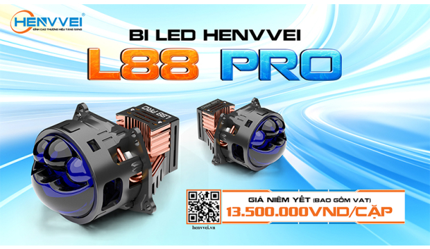 HENVVEI LẦN ĐẦU RA MẮT ĐÈN BI LED TÍCH HỢP CỤM 3 ĐÈN PHA
