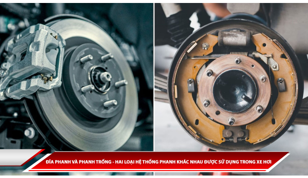 ĐĨA PHANH VÀ PHANH TRỐNG - HAI LOẠI HỆ THỐNG PHANH KHÁC NHAU ĐƯỢC SỬ DỤNG TRONG XE HƠI