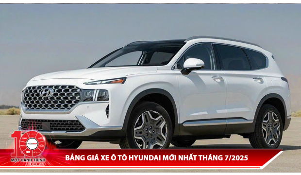 Bảng giá xe ô tô Hyundai mới nhất tháng 7
