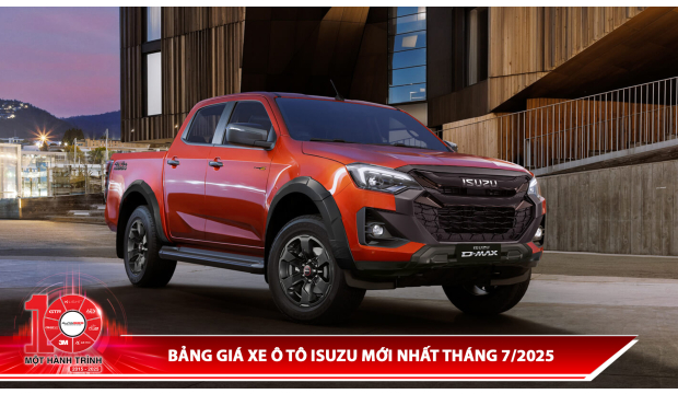 Bảng giá xe ô tô Isuzu mới nhất tháng 7/2025