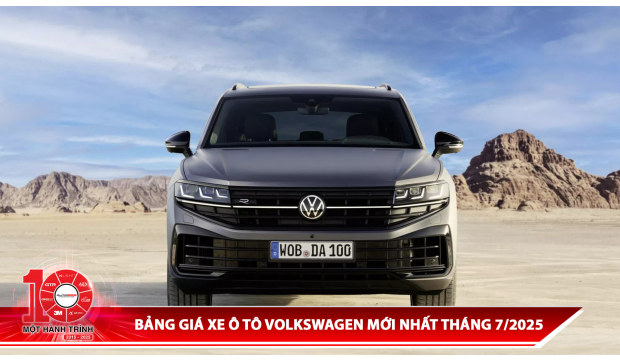 Bảng giá xe ô tô mới nhất Volkswagen tháng 7/2025