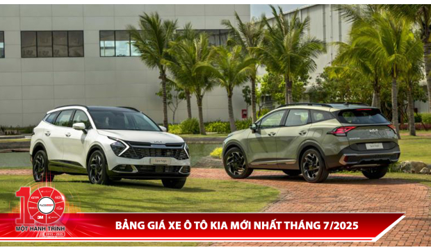 Bảng giá xe ô tô KIA mới nhất tháng 7/2025