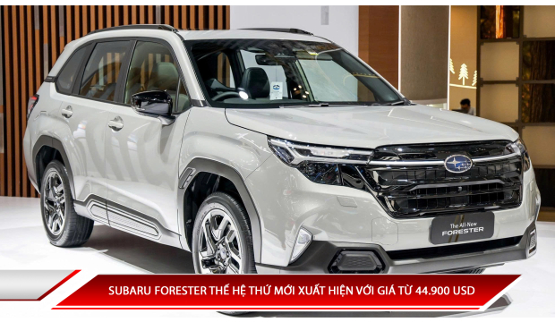 Subaru Forester thế hệ mới xuất hiện với giá từ 44.900 USD