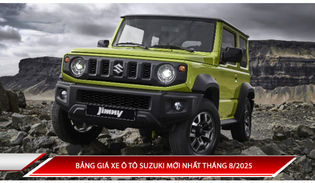 Bảng giá xe ô tô Suzuki mới nhất tháng 8/2025