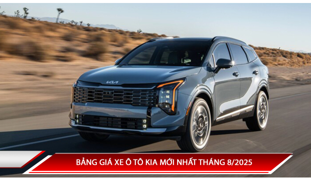 Bảng giá xe ô tô KIA mới nhất tháng 8/2025