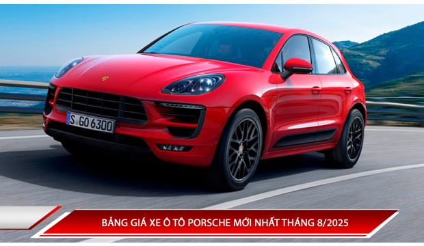 Bảng giá xe ô tô Porsche mới nhất tháng 8/2025