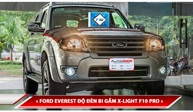 FORD EVEREST ĐỘ ĐÈN BI GẦM X-LIGHT F10 PRO