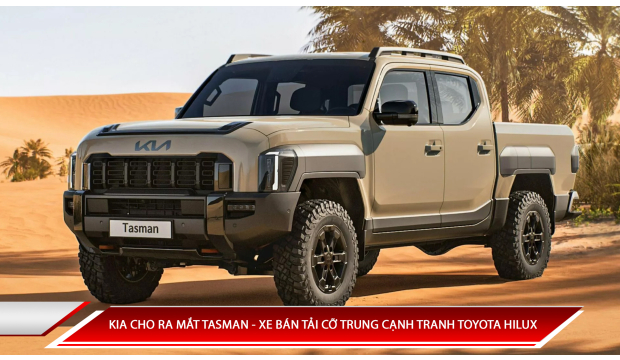 KIA CHO RA MẮT TASMAN - XE BÁN TẢI CỠ TRUNG CẠNH TRANH TOYOTA HILUX