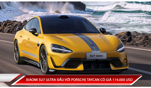 XIAOMI SU7 ULTRA ĐẤU VỚI PORSCHE TAYCAN CÓ GIÁ 114.000 USD