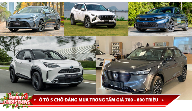 Ô TÔ 5 CHỖ ĐÁNG MUA TRONG TẦM GIÁ 700 - 800 TRIỆU