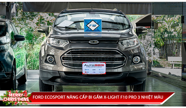 FORD ECOSPORT NÂNG CẤP BI GẦM X-LIGHT F10 PRO 3 NHIỆT MÀU
