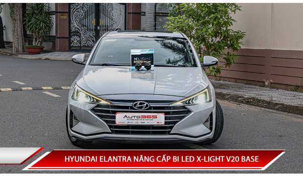HYUNDAI ELANTRA NÂNG CẤP BI LED X-LIGHT V20 BASE