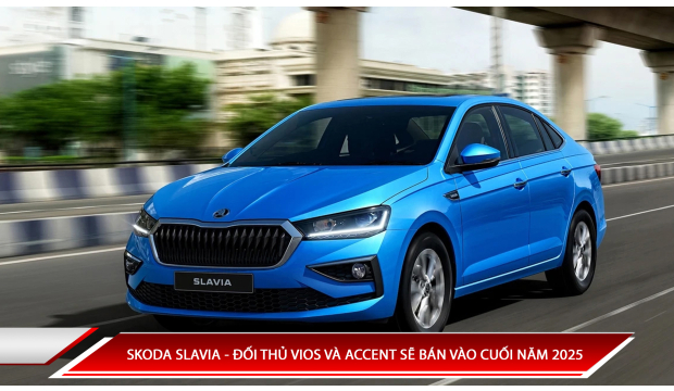 SKODA SLAVIA - ĐỐI THỦ VIOS VÀ ACCENT SẼ BÁN VÀO CUỐI NĂM 2025