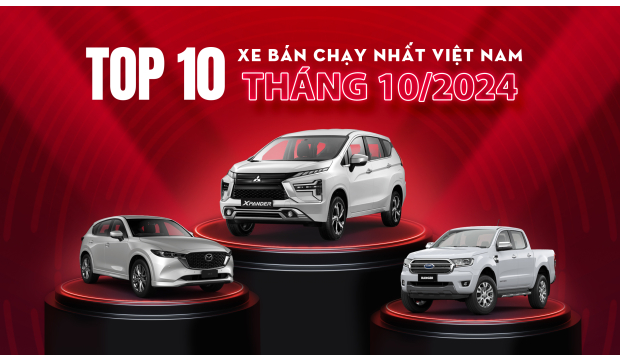 TOP Ô TÔ BÁN CHẠY NHẤT THÁNG 10/2024