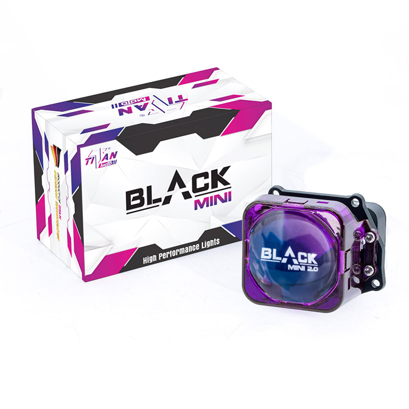 Bi LED Titan Moto Black Mini 2 Square