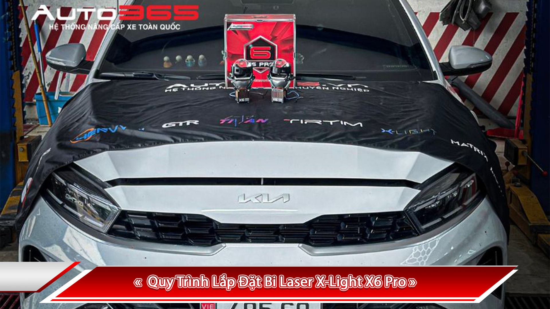 QUY TRÌNH LẮP ĐẶT BI LASER X-LIGHT X6 PRO CHO Ô TÔ ĐÚNG CHUẨN