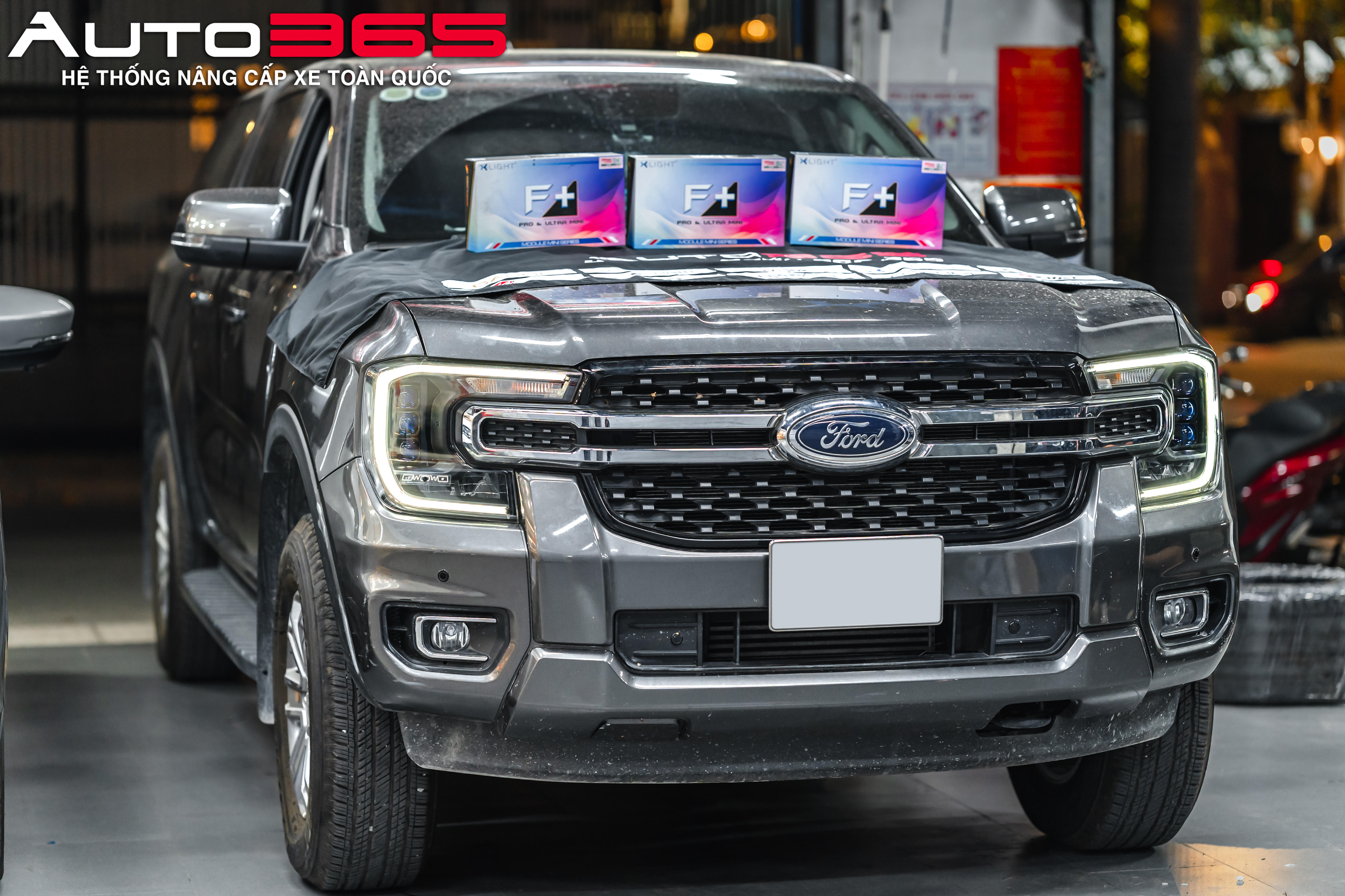 Ford Ranger độ đèn Module LED X-Light F+Pro Mini tại Auto365 Thủ Đức