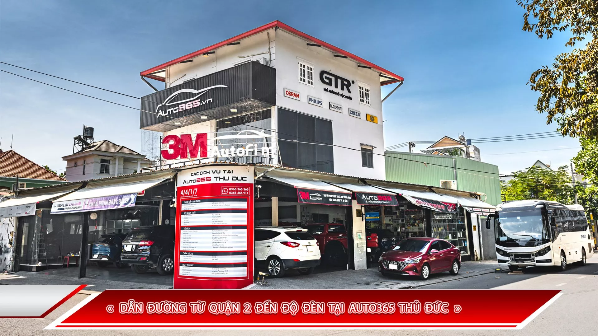 DẪN ĐƯỜNG TỪ QUẬN 2 ĐẾN ĐỘ ĐÈN TẠI AUTO365 THỦ ĐỨC