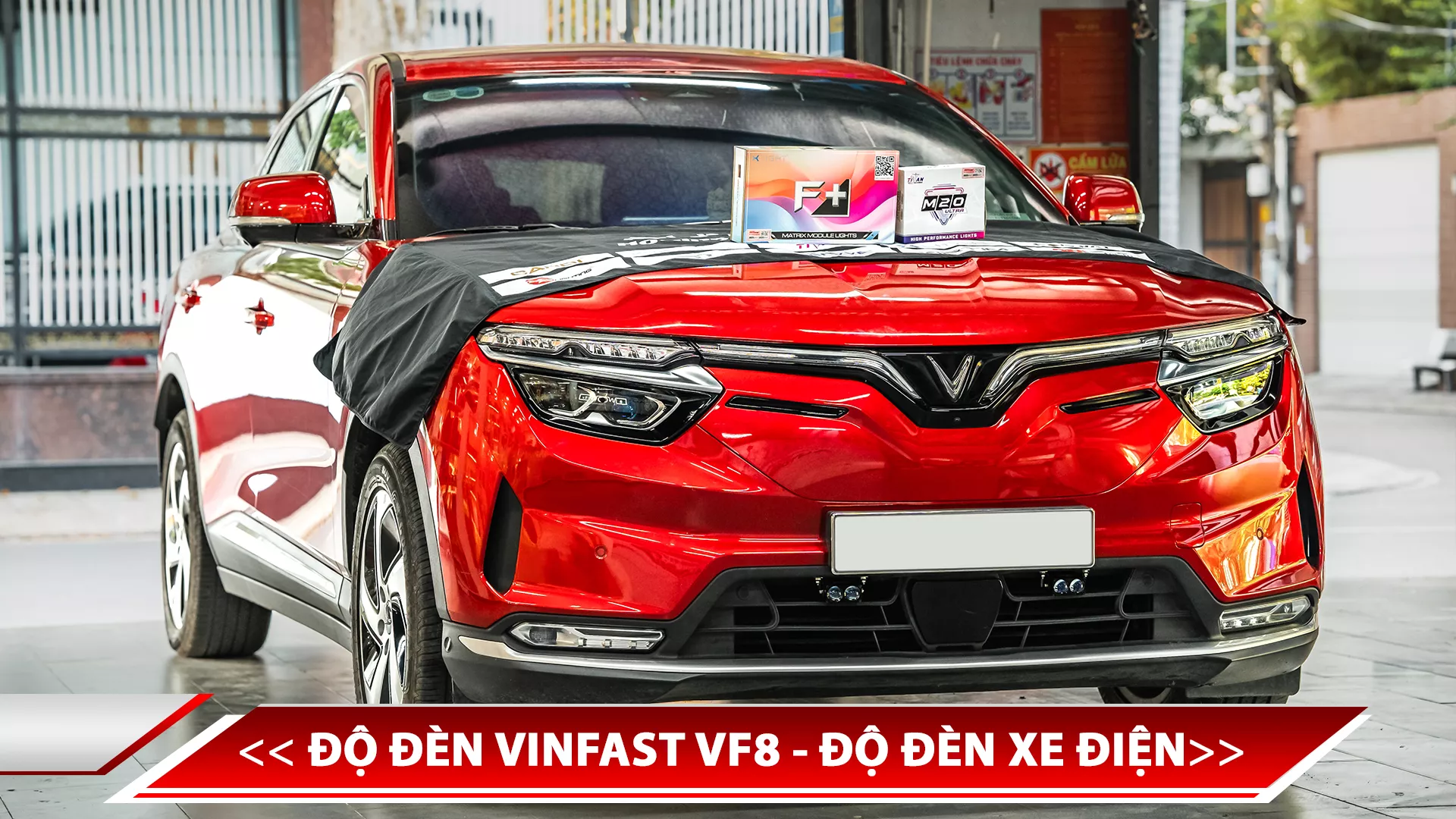 ĐỘ ĐÈN VINFAST VF8 - ĐỘ ĐÈN XE ĐIỆN