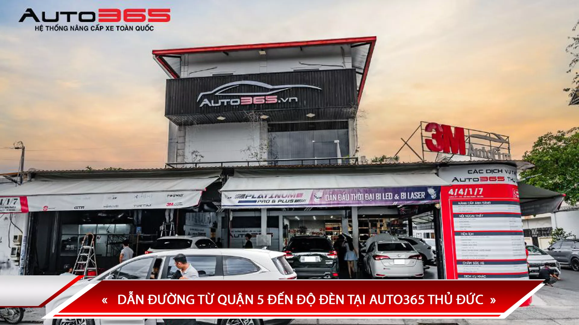DẪN ĐƯỜNG TỪ QUẬN 5 ĐẾN ĐỘ ĐÈN TẠI AUTO365 THỦ ĐỨC