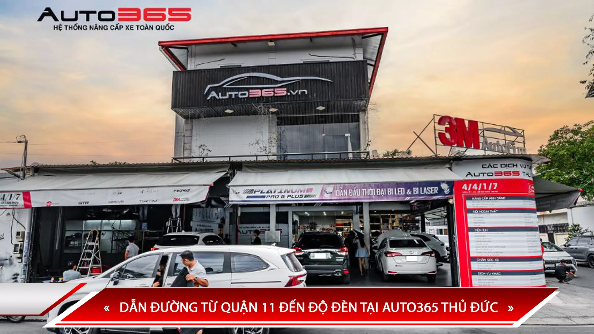 DẪN ĐƯỜNG TỪ QUẬN 11 ĐẾN ĐỘ ĐÈN TẠI AUTO365 THỦ ĐỨC