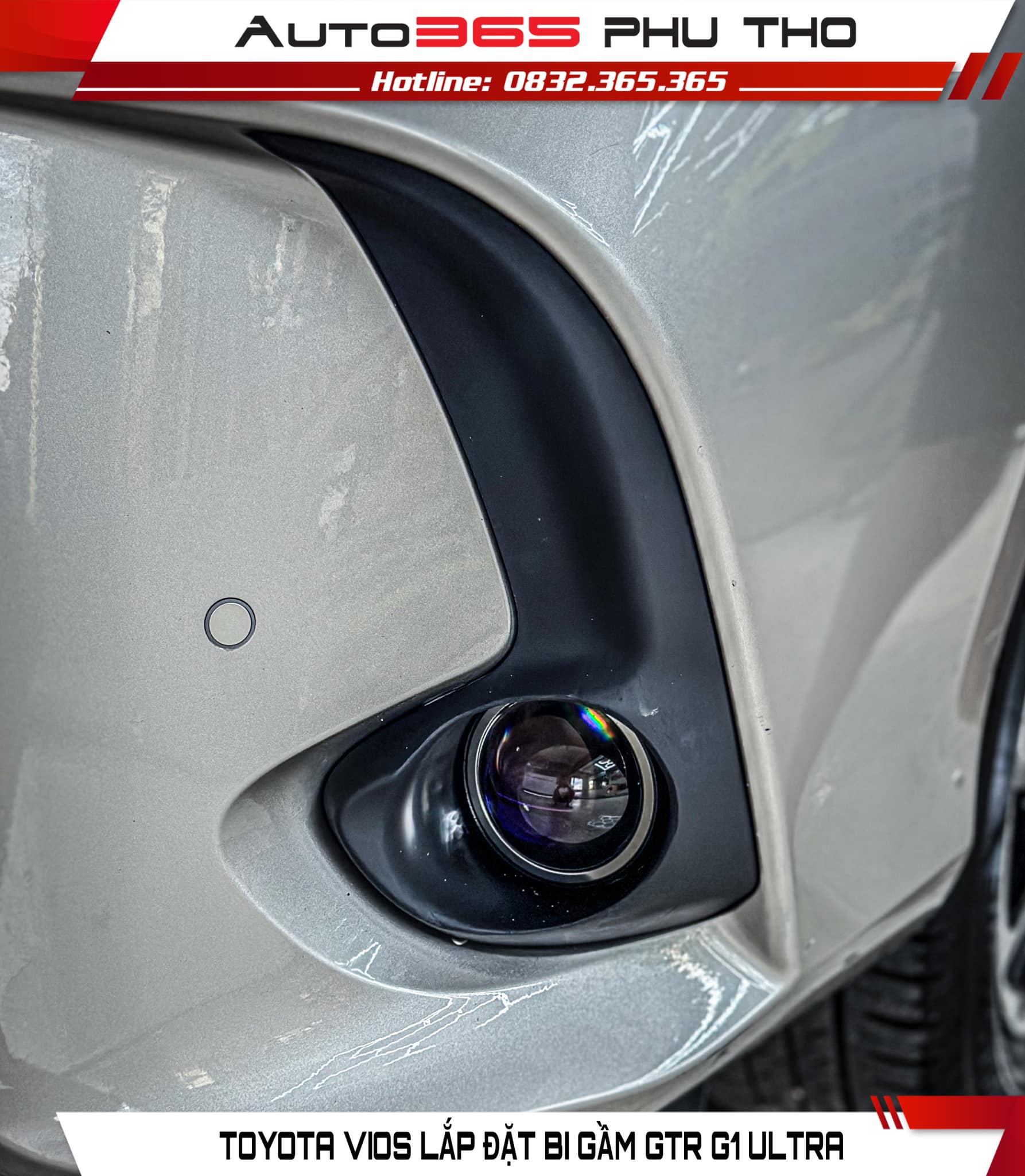 Toyota Vios độ đèn Bi gầm G1 Ultra