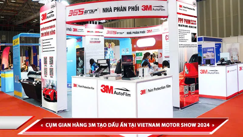 CỤM GIAN HÀNG 3M TẠO DẤU ẤN TẠI VIETNAM MOTOR SHOW 2024 - THU HÚT SỰ CHÚ Ý LỚN TỪ KHÁCH THAM QUAN